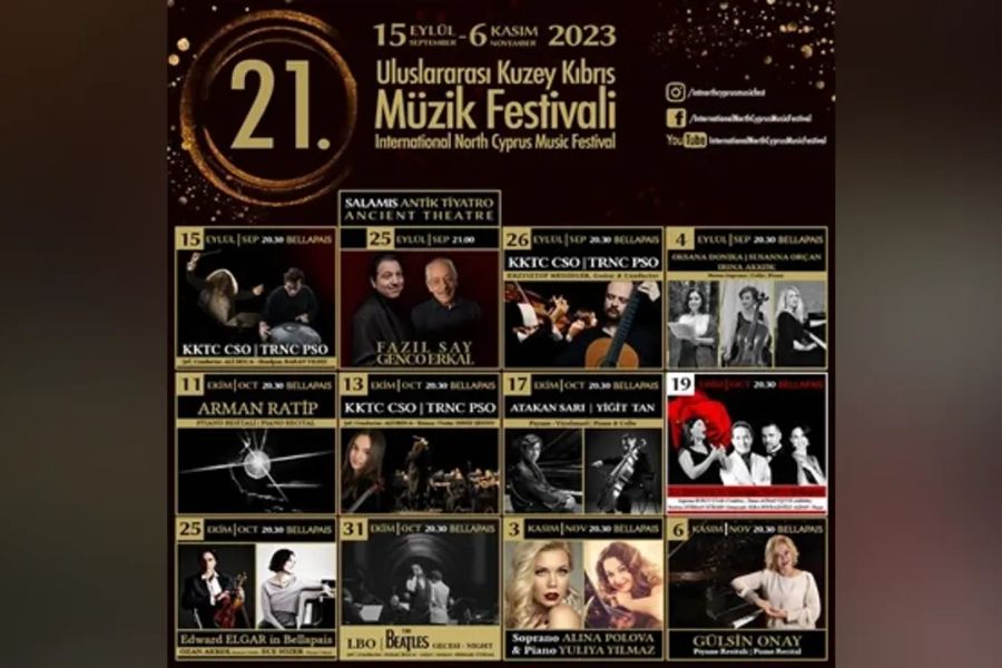 ULUSLARARASI KUZEY KIBRIS MÜZİK FESTİVALİ BAŞLIYOR!