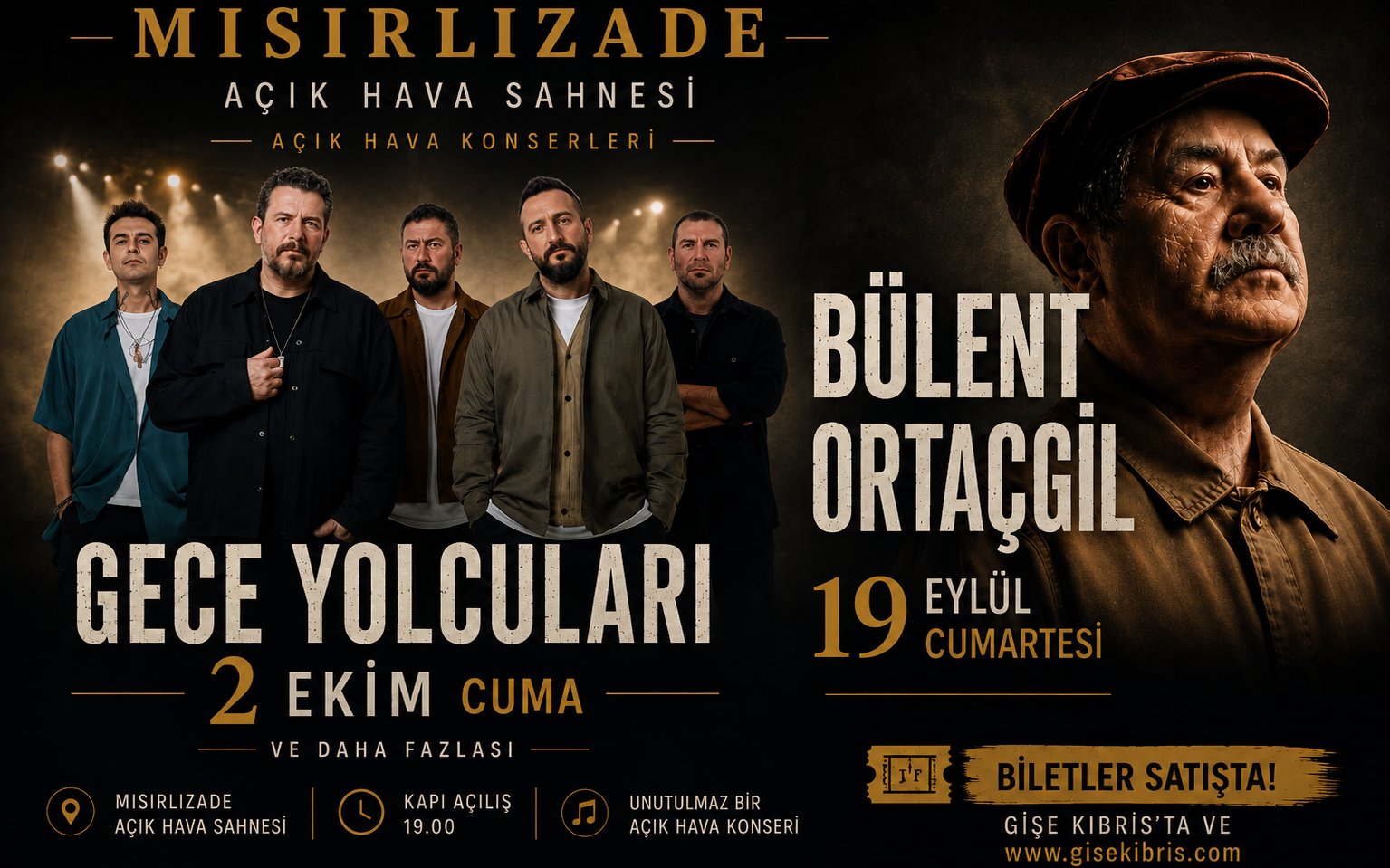 Mısırlızade Açık Hava Sahnesi’nde İki Özel Konser