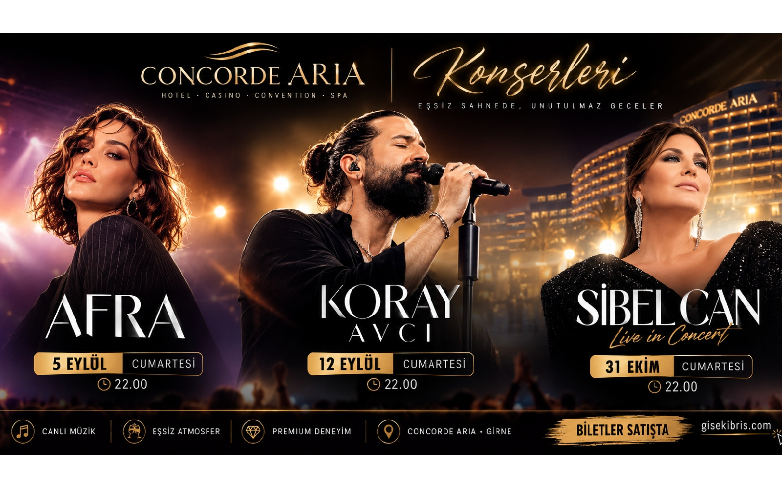 Concorde Aria’da Yıldızlar Geçidi!